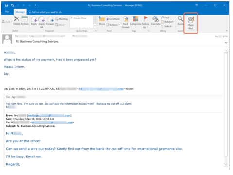 spear phishing email example